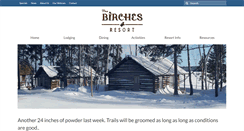 Desktop Screenshot of birches.com